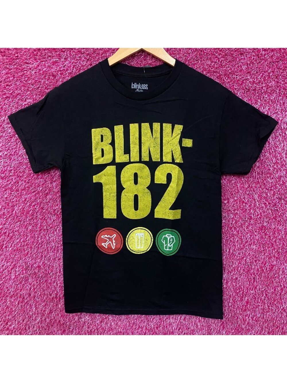 Blink-182 Take Off Your Pants and Jacket Stoplight Graphic Punk T-Shirt Small